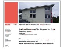 Tablet Screenshot of electra-luzern.ch